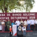 SE REALIZA LA PEGA DE BANDO SOLEMNE DE OCTUBRE