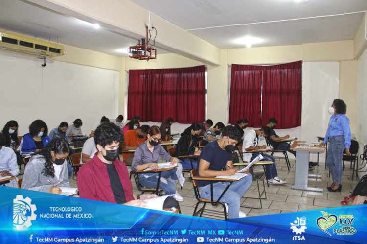 Se realizó la aplicación de examen de admisión en el TecNM campus Apatzingán, en su primer etapa.