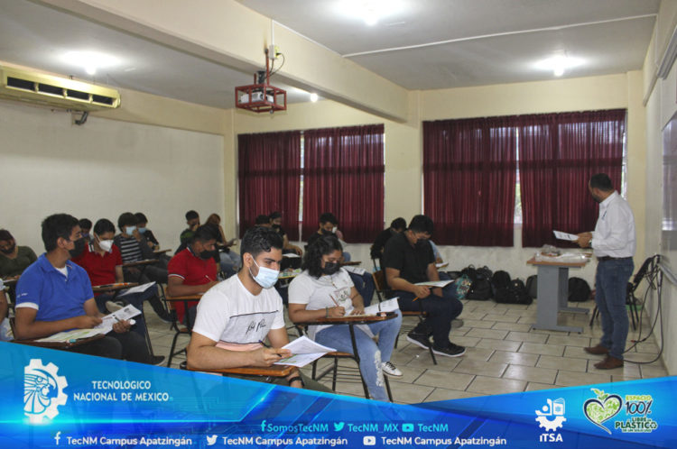 Se realizó la aplicación de examen de admisión en el TecNM campus Apatzingán, en su primer etapa.