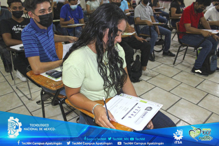 Se realizó la aplicación de examen de admisión en el TecNM campus Apatzingán, en su primer etapa.