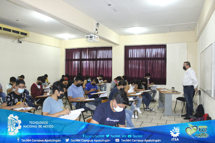 Se realizó la aplicación de examen de admisión en el TecNM campus Apatzingán, en su primer etapa.