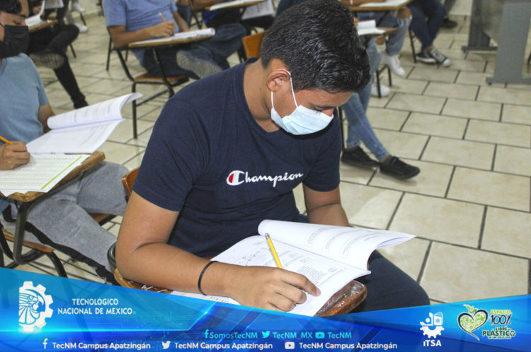 Se realizó la aplicación de examen de admisión en el TecNM campus Apatzingán, en su primer etapa.