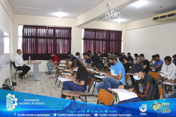 Se realizó la aplicación de examen de admisión en el TecNM campus Apatzingán, en su primer etapa.