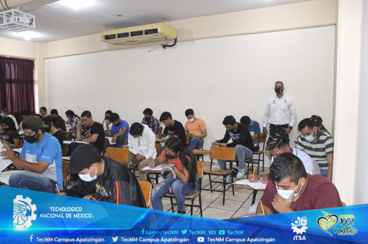 Se realizó la aplicación de examen de admisión en el TecNM campus Apatzingán, en su primer etapa.